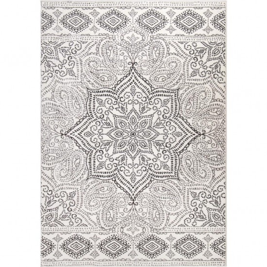 Palmetto Living Paisley Points White 5'1" x 7'6"