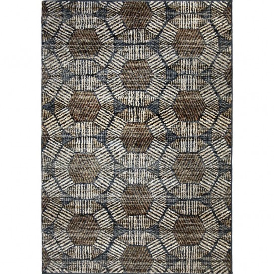 Palmetto Living Textured Penny Blue 5'1"x7'6"