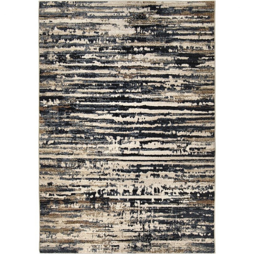 Palmetto Living Tree Tracks Indigo 7'8"x10'10"