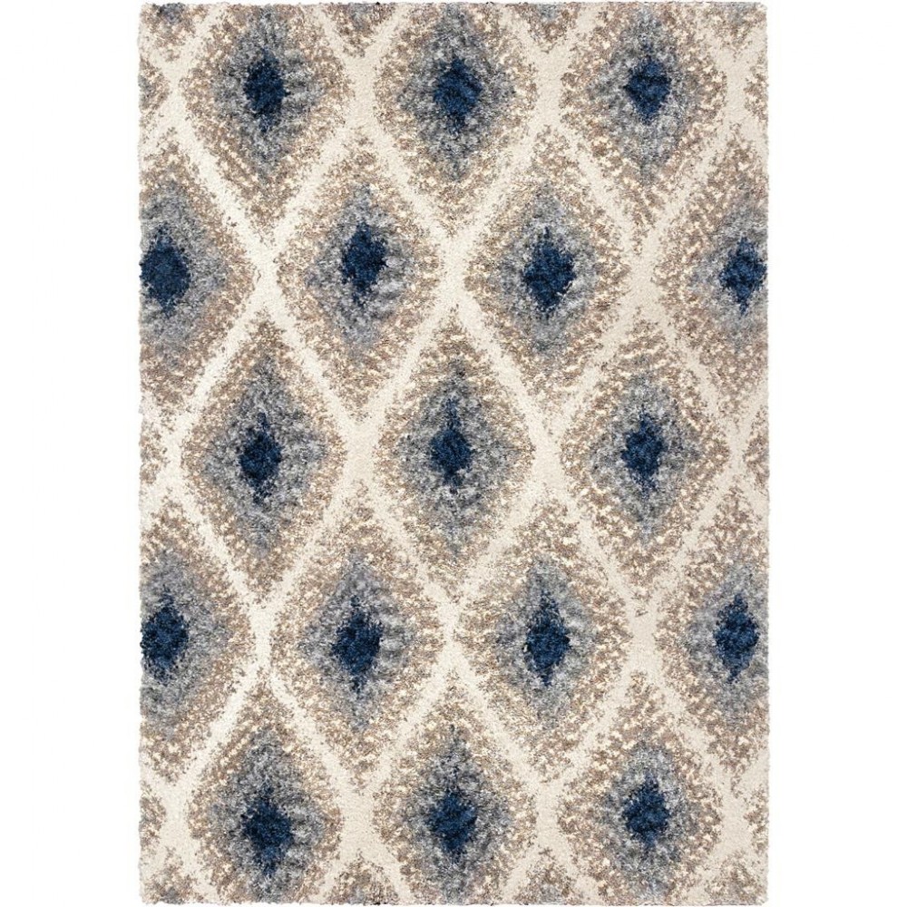 Palmetto Living Ikat Diamond Multi 5'3"x7'6"