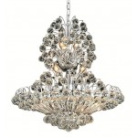 Elegant Lighting Sirius 14 Light Chrome Chandelier Clear Royal Cut Crystal