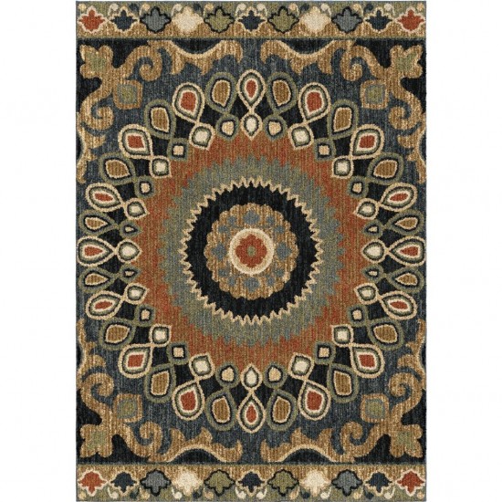 Palmetto Living Indo China Multi 5'3" x 7'6"