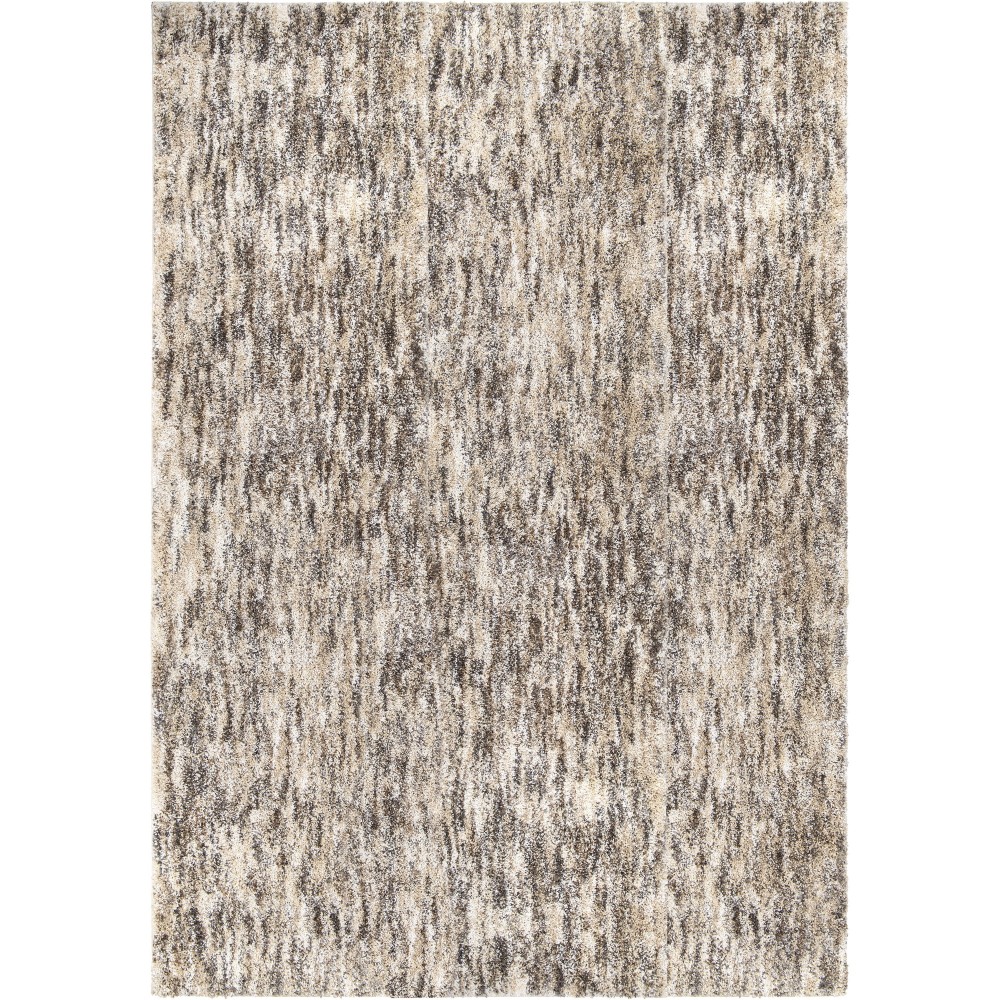 Palmetto Living Multi Solid Taupe Grey 5'3" X 7'6"