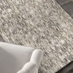 Palmetto Living Multi Solid Taupe Grey 5'3" X 7'6"