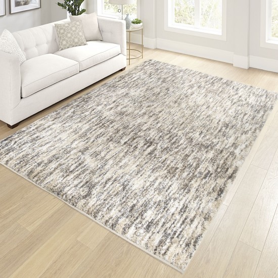 Palmetto Living Multi Solid Taupe Grey 6'7" X 9'6"