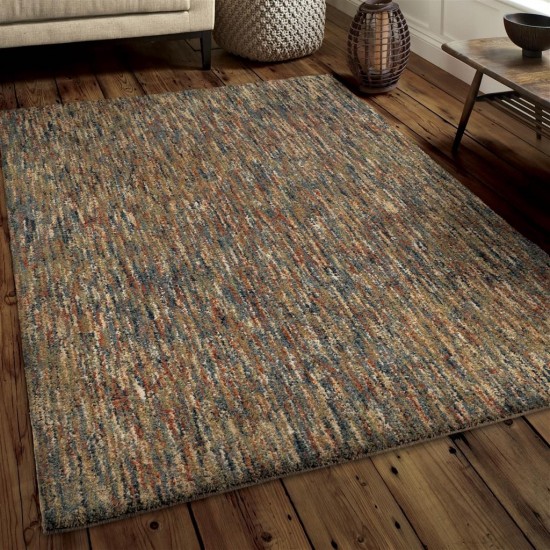 Palmetto Living Multi Solid Multi 5'3" X 7'6"