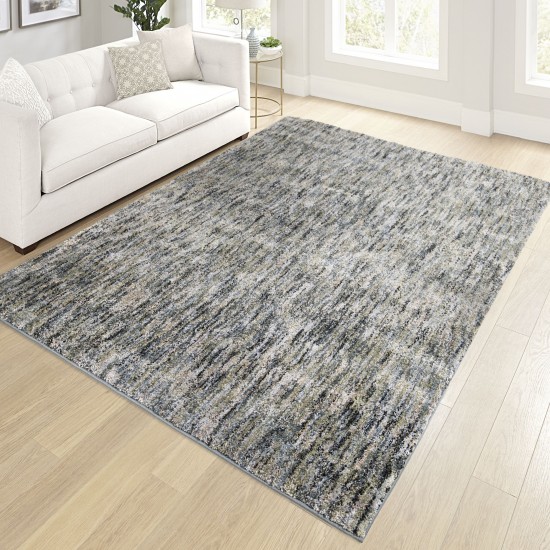 Palmetto Living Multi Solid Blue 5'3" X 7'6"