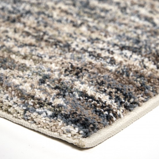 Palmetto Living Multi Solid Muted Blue 6'7" X 9'6"