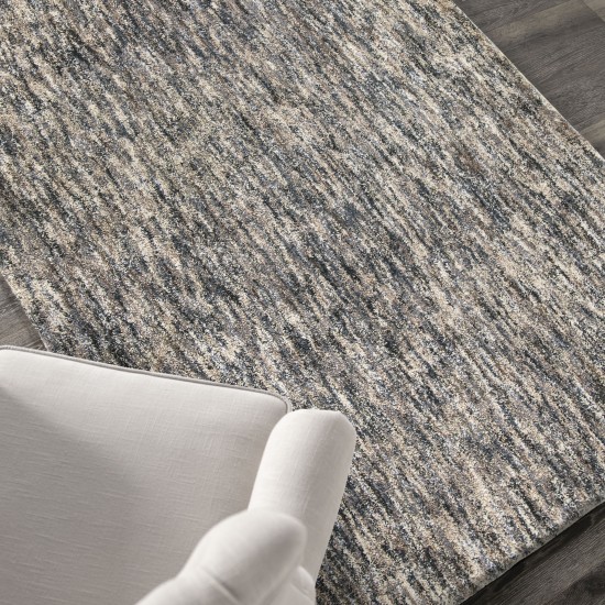 Palmetto Living Multi Solid Muted Blue 6'7" X 9'6"