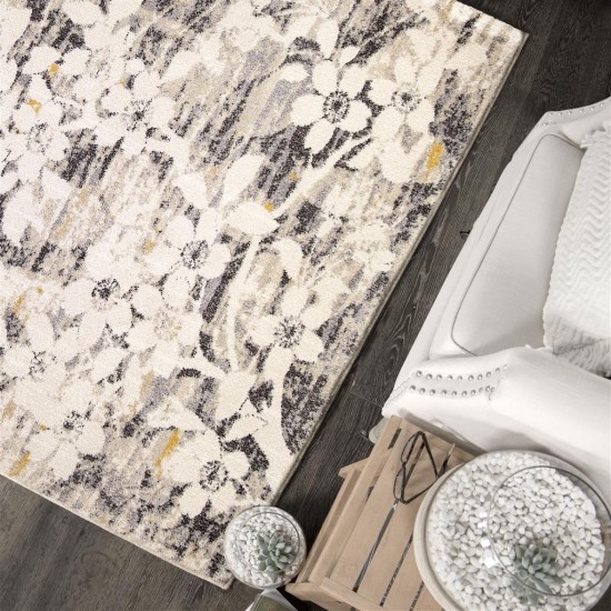 Palmetto Living Asian garden Light Grey (6'7" x 9'6")