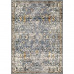 Palmetto Living Ankara Field Distressed Blue (9' x 13')