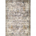 Palmetto Living Ankara Field Distressed Grey (9' x 13')