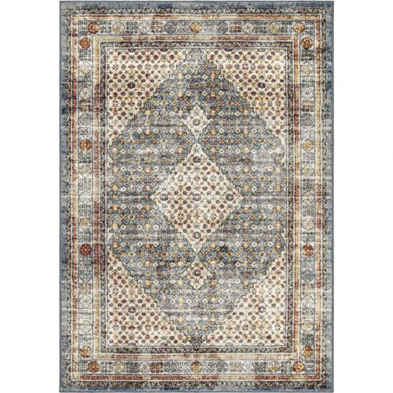 Palmetto Living Excalibur Distressed Blue (5'3"x7'6")