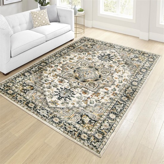 Palmetto Living Heriz Distressed Ivory (5'3"x7'6")