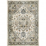 Palmetto Living Heriz Distressed Ivory (6'7" X 9'6")