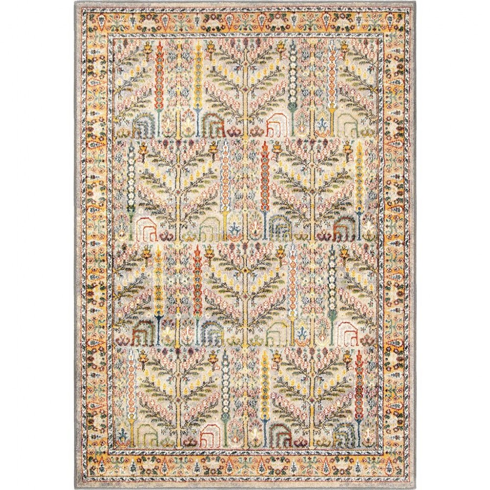 Palmetto Living Safavid Light Grey (5'3"x7'6")