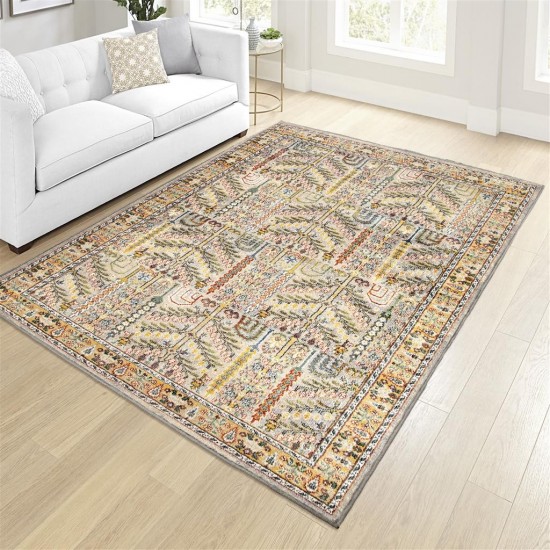 Palmetto Living Safavid Light Grey (5'3"x7'6")