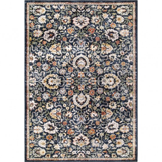 Palmetto Living Tennyson Distressed Navy (6'7" X 9'6")