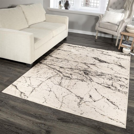 Palmetto Living Marble Hill Soft White 5'3"x7'6"