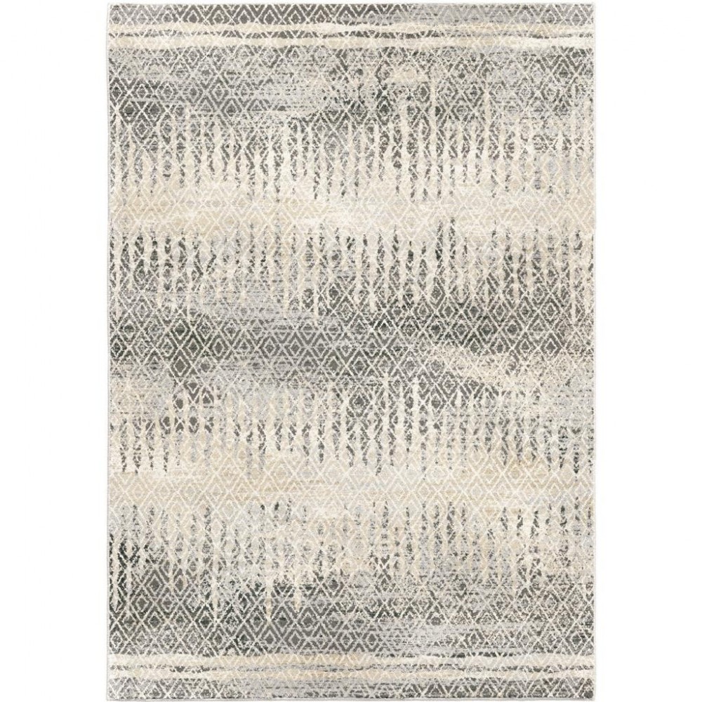 Palmetto Living Pinnacle Cloud Grey 5'3"x7'6"