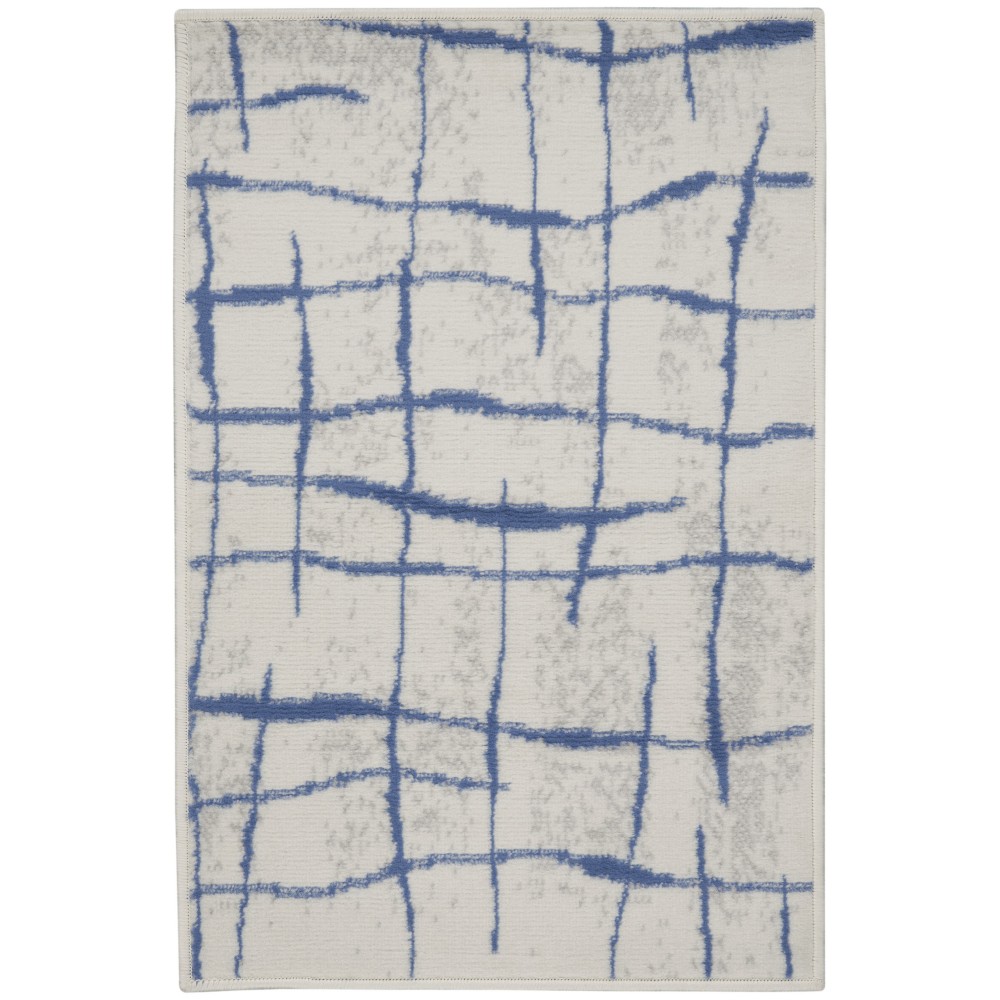 Nourison Whimsicle WHS09 Area Rug, Ivory/Blue, 2' x 3' Nourison Whimsicle WHS09 Area Rug, Ivory/Blue, 2' x 3'