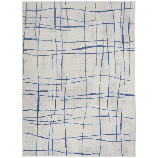 Nourison Whimsicle WHS09 Area Rug, Ivory/Blue, 5' x 7'