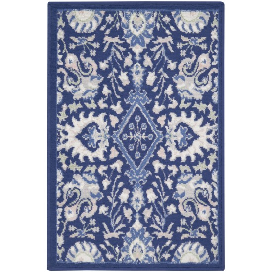 Nourison Whimsicle WHS10 Area Rug, Navy/Multicolor, 2' x 3'