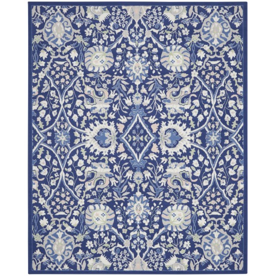 Nourison Whimsicle WHS10 Area Rug, Navy/Multicolor, 8' x 10'