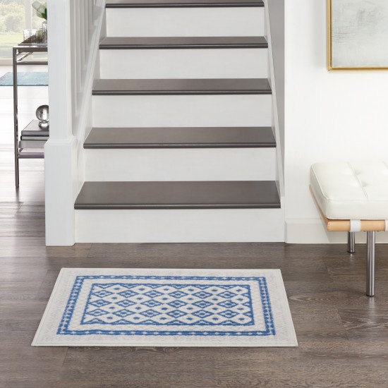 Nourison Whimsicle WHS13 Area Rug, Ivory/Blue, 2' x 3'