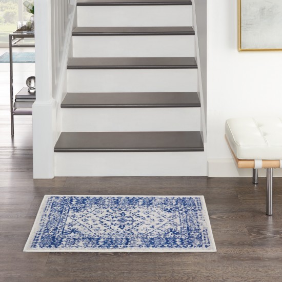 Nourison Whimsicle WHS15 Area Rug, Ivory/Navy, 2' x 3'