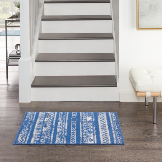 Nourison Whimsicle WHS16 Area Rug, Light Blue/Ivory, 2' x 3'