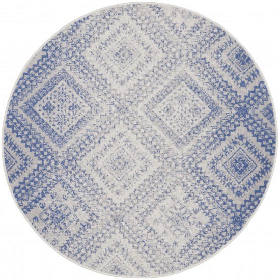 Nourison Whimsicle WHS17 Area Rug, Ivory/Blue, 5' x Round