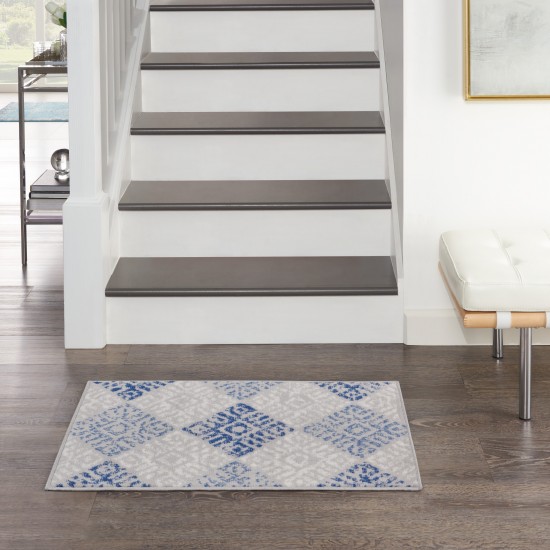 Nourison Whimsicle WHS18 Area Rug, Grey/Blue, 2' x 3'