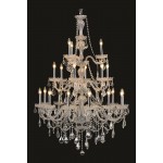 Elegant Lighting Giselle 21 Light Chrome Chandelier Clear Royal Cut Crystal