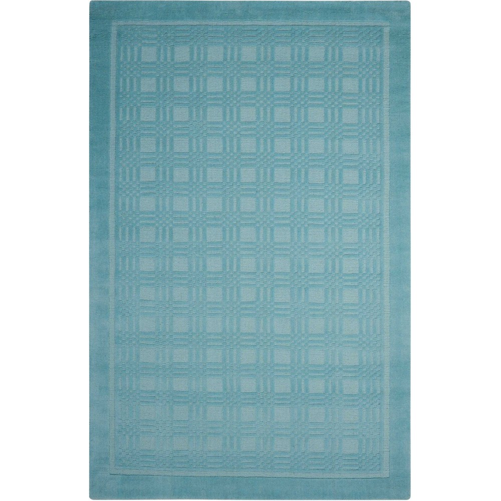 Nourison Westport WP32 Area Rug, Aqua, 5' x 8'