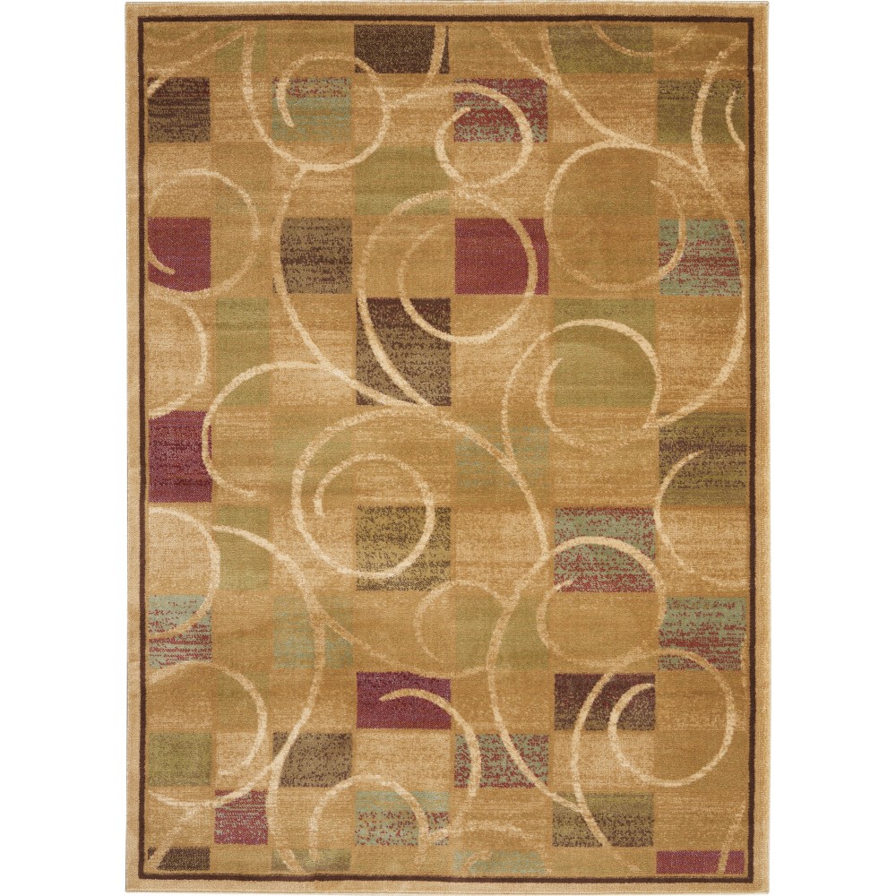 Nourison Expressions XP01 Area Rug, Beige, 7'9" x 10'10" Nourison Expressions XP01 Area Rug, Beige, 7'9" x 10'10"