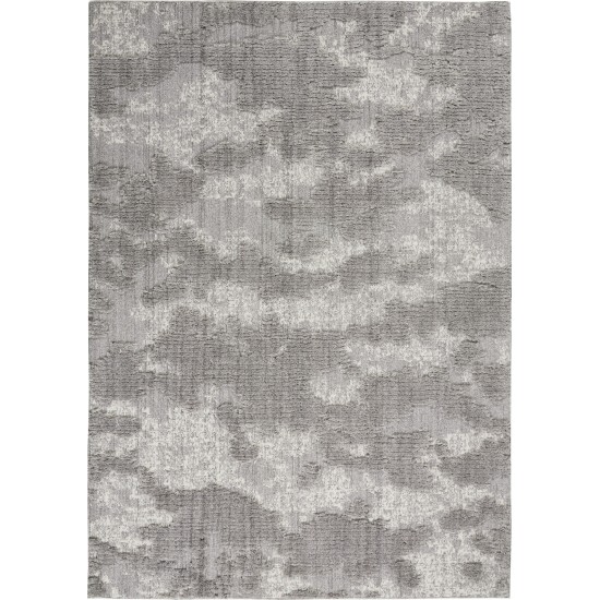 Nourison Zermatt ZER01 Area Rug, Grey/Ivory, 5'3" x 7'3"