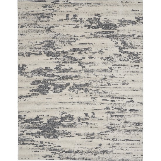 Nourison Zermatt ZER03 Area Rug, Ivory/Blue, 8'10" x 11'10"