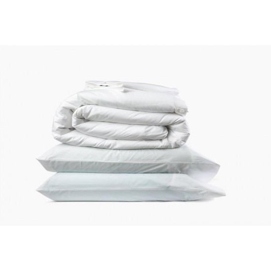 Blu Sleep Ostuni Duvet Cover Queen Size, White