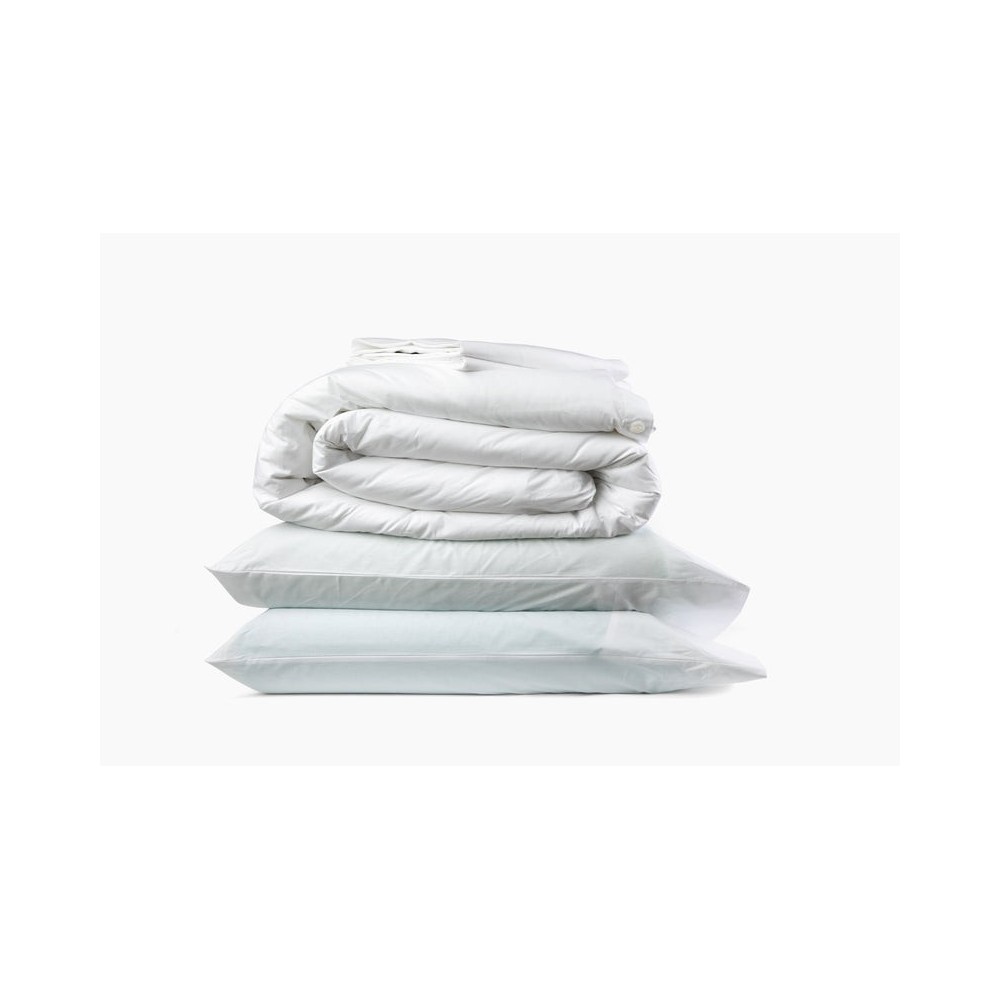 Blu Sleep Ostuni Duvet Cover Queen Size, White