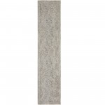 Nourison Lynx 2'3" x 10' Ivory/Grey/Blue Bohemian Indoor Rug