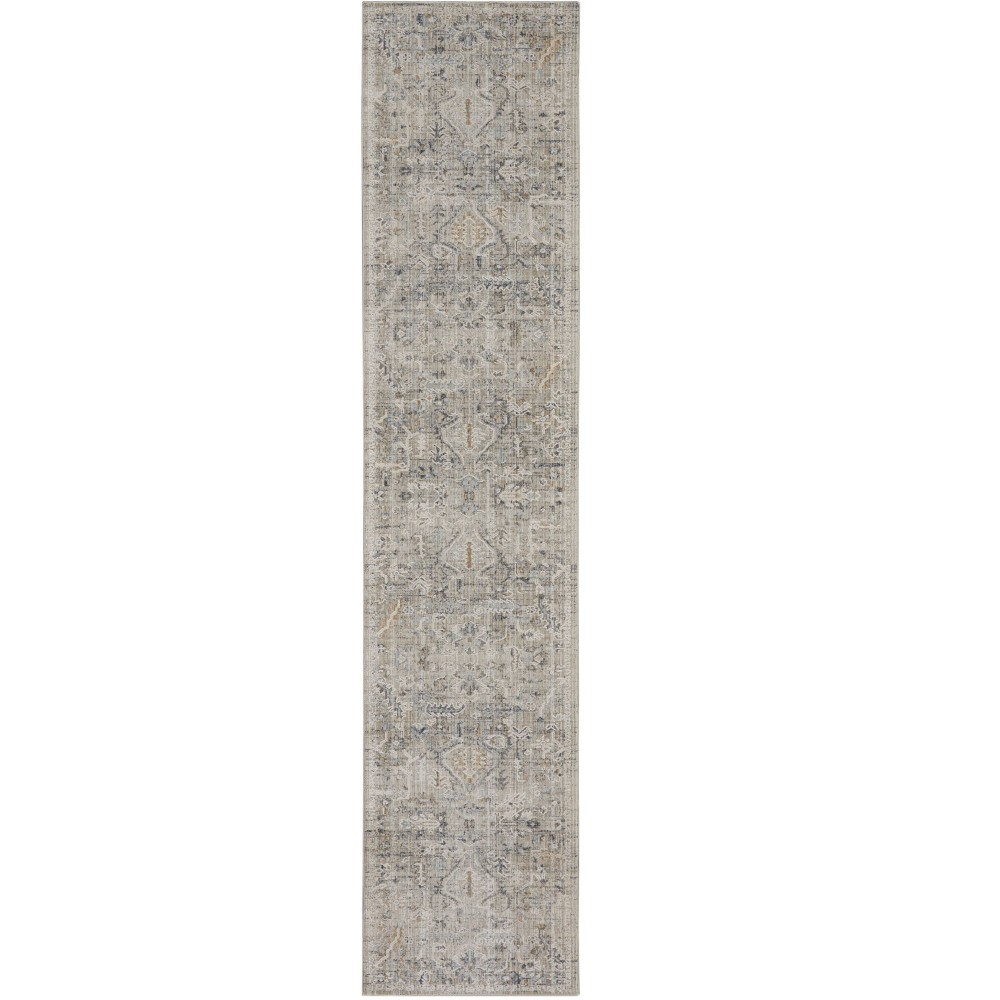 Nourison Lynx 2'3" x 10' Ivory Taupe Bohemian Indoor Rug