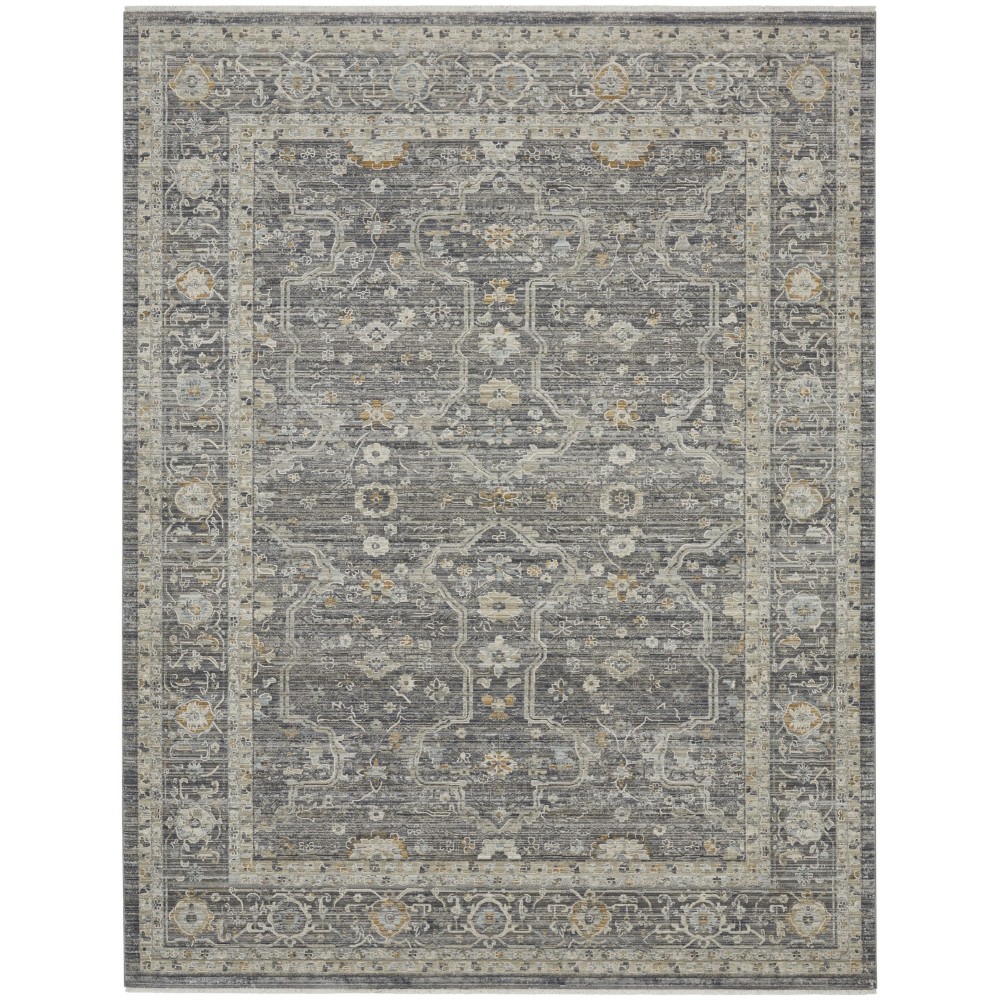 Nourison Lynx 8.6 x 11.4 Slate Multicolor Bohemian Indoor Rug