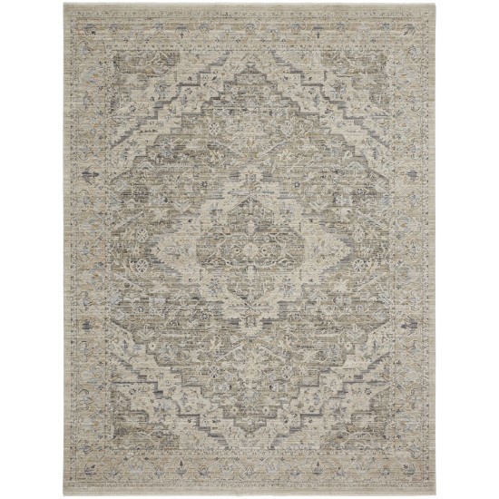 Nourison Lynx 8.6 x 11.4 Ivory Taupe Vintage Indoor Rug