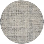 Nourison Lynx 7'10" Round Ivory Blue Bohemian Indoor Rug