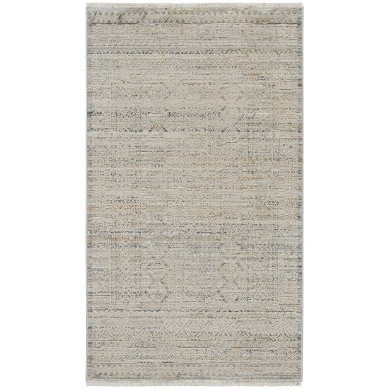 Nourison Lynx 2'6" x 4'6" Ivory Multicolor Bohemian Indoor Rug