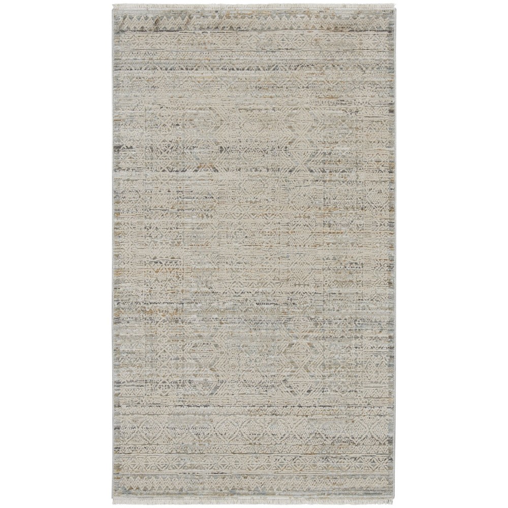 Nourison Lynx 2'6" x 4'6" Ivory Multicolor Bohemian Indoor Rug