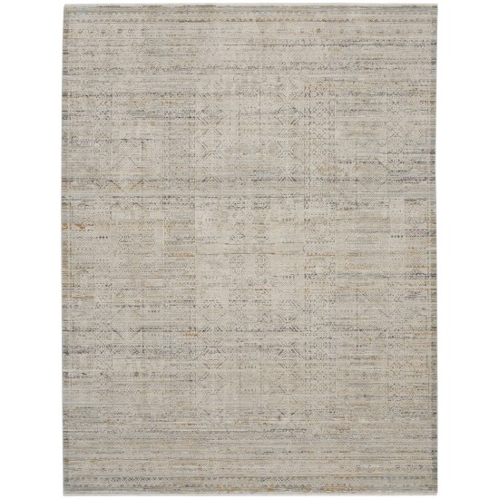 Nourison Lynx 8.6 x 11.4 Ivory Multicolor Bohemian Indoor Rug