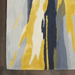 Nourison Prismatic 2' x 3' Grey/Gold Modern Indoor Rug