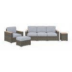 Boca Raton Outdoor Sofa, Arm Chair, Ottoman and Side Table by homestyles